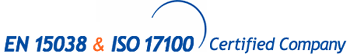 Съответствие със стандарт за качество ISO 17100